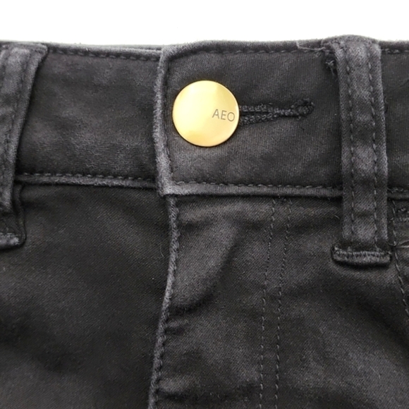 American Eagle Womens Super Super Stretch AEO Sateen Hi Rise Shortie Shorts Sz 4 - Picture 6 of 14